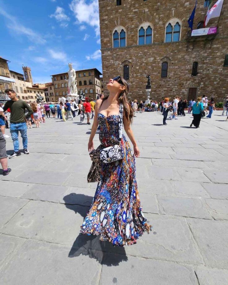 Mouni Roy looks dreamy on the streets of Italy in multicolored dress, Disha Patani comments ‘so beautiful’ - 3