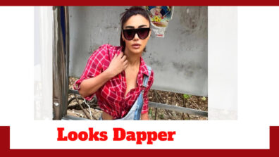 Naagin Fame Mahekk Chahal Looks Dapper In Checkered Shirt And Ripped Denim Dangris