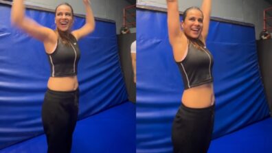 Nia Sharma does it again! Calls it ‘monkey business’ as she performs backflips