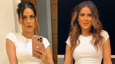 Nia Sharma exudes glamour in white casuals