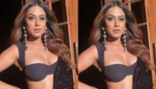 Nia Sharma is a vision in black deep-neck saree and shimmery style, see pics