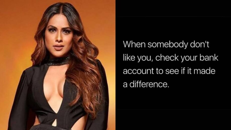 Nia Sharma slams trolls with cryptic message, says, "check your bank account..." 809147