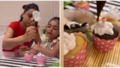 Nia Sharma Teaches To Make Mouth Watering Cup Cakes, Watch