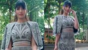 Nora Fatehi turns goddess in heavily embroidered co-ords, watch