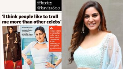 “People like to troll me than other celebs”, Shraddha Arya on getting mocked for wearing heels at an event