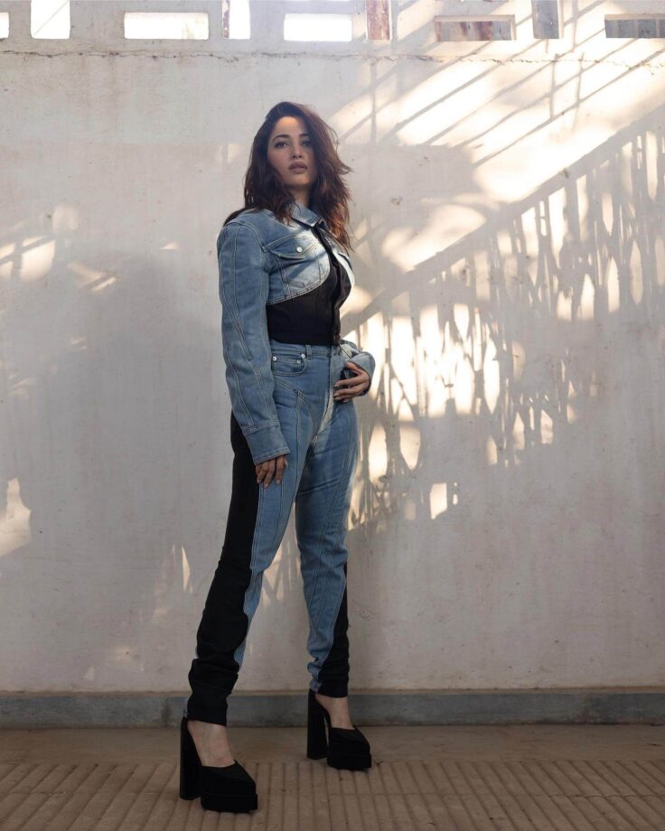 Post Tamannaah Bhatia, Qala actor Babil Khan decks in denim-black panelled suit 805676