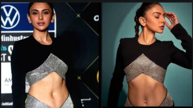 Rakul Preet Singh takes over internet by storm in black ripped cutout dress,  (watch video)