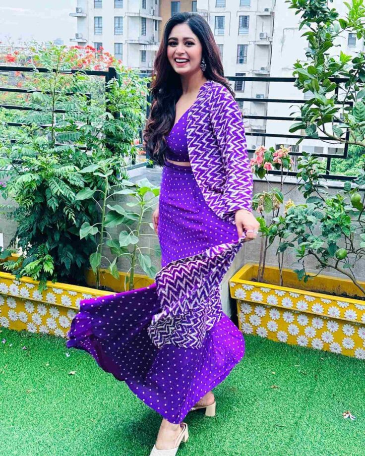 Ritabhari Chakraborty Goes Purple in Sharara; check Out Where She Is Headed? 804160