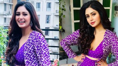 Ritabhari Chakraborty Goes Purple in Sharara; check Out Where She Is Headed?