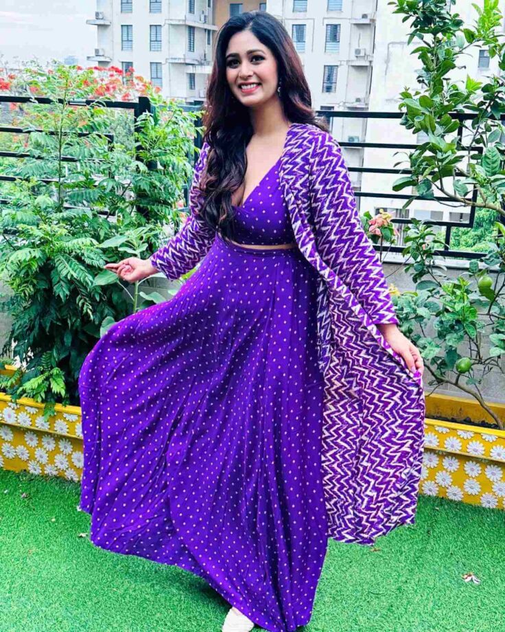 Ritabhari Chakraborty Goes Purple in Sharara; check Out Where She Is Headed? 804154