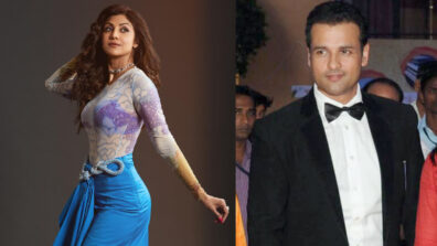 Shilpa Shetty Looks Captivating In Blue Ensemble, Rohit Roy Says, “How..”