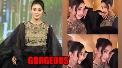 Shivangi Joshi Looks Elegant In Black And Golden Outfit, Fans Love It