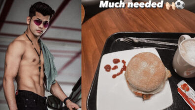 Siddharth Nigam’s enjoys a chunky burger after football match, see pic