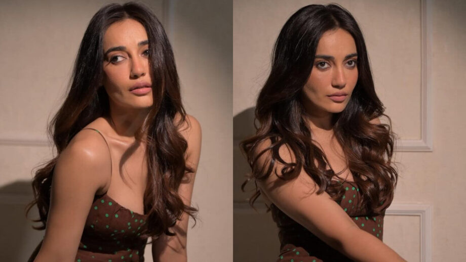 Surbhi Jyoti adorns polka dot with high-thigh slit 805912