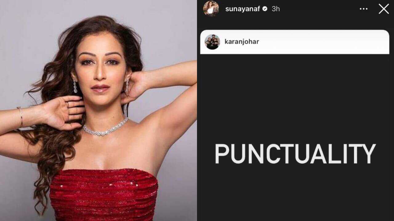 TMKOC actor Sunayana Fozdar reacts to Karan Johar's cryptic post on punctuality 803065