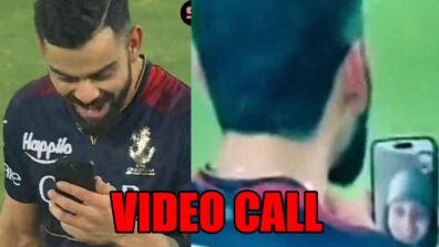 Cute Moment Captured: Virat Kohli video calls Anushka Sharma from the field after scoring a century