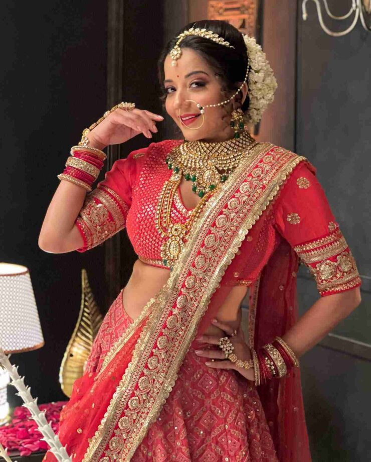 Watch: Monalisa's Laal Ishq In Lehenga 805841