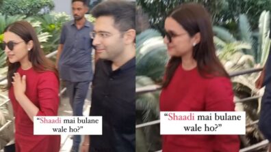 Watch: Paparazzi asks Parineeti Chopra-Raghav Chaddha ‘shaadi mein bulaoge na?’ See epic reaction