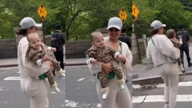 Watch: Priyanka Chopra goes all cuddly with Malti Marie on a walk