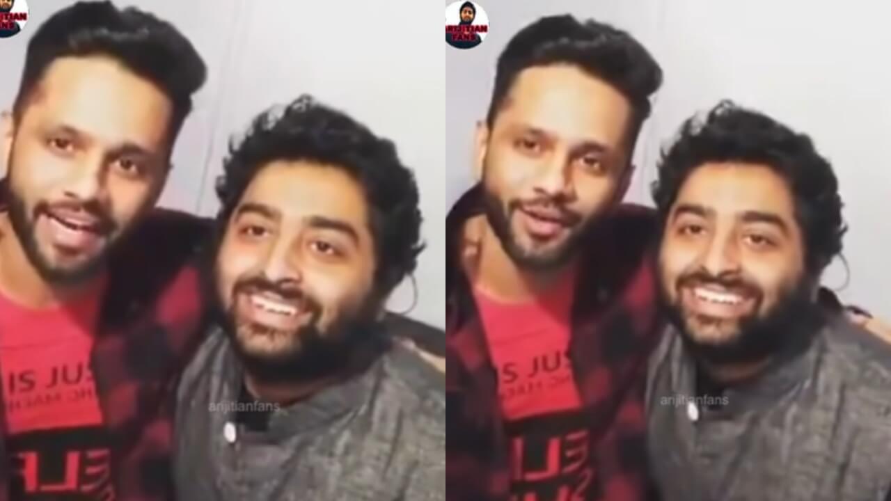 Watch: Rahul Vaidya pours praises for Arijit Singh, latter says ‘arrey…chup re’ 803486