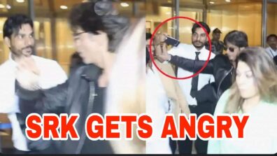 Watch: Shah Rukh Khan gets angry at fan for trying to forcibly click selfie, see video