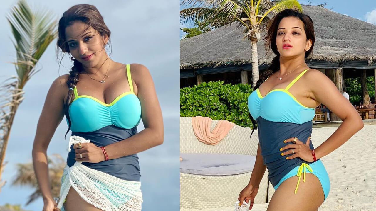 Water Baby Monalisa Stabs Heart In Neon Bikini; Vikraant Singh Is In Love 808375