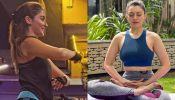 A sneak-peek into Pooja Hegde and Hansika Motwani’s workout routine on International Yoga day