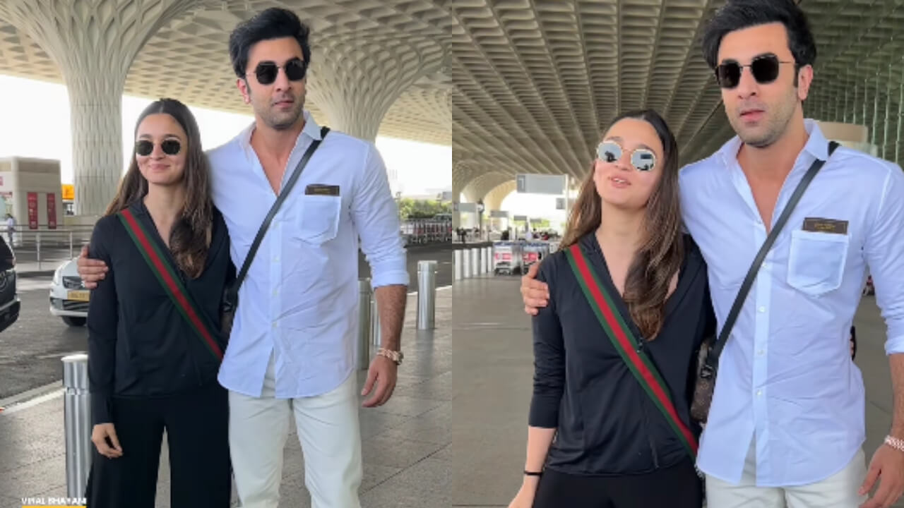 Adorable! Ranbir Kapoor and Alia Bhatt head off to their trip to Dubai, get papped at Mumbai airport 818965