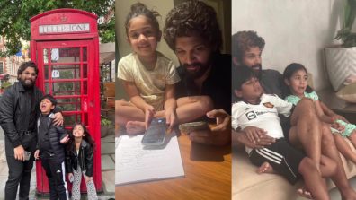 Allu Arjun gets poured with love on Father’s Day, watch video