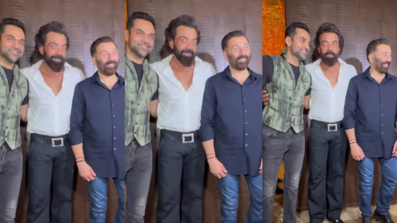Amidst Karan Deol's Wedding Rituals, Sunny, Bobby, And Abhay Deol Pose For Media 815319
