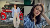 Amruta Khanvilkar Flaunts Bossy Vibes In Striped Shirt