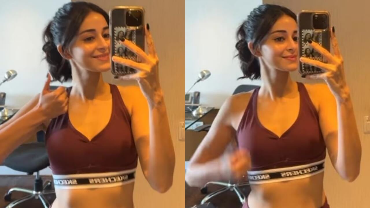 Ananya Panday Flaunts Midriff In Mirror Selfie, See Pics 821746