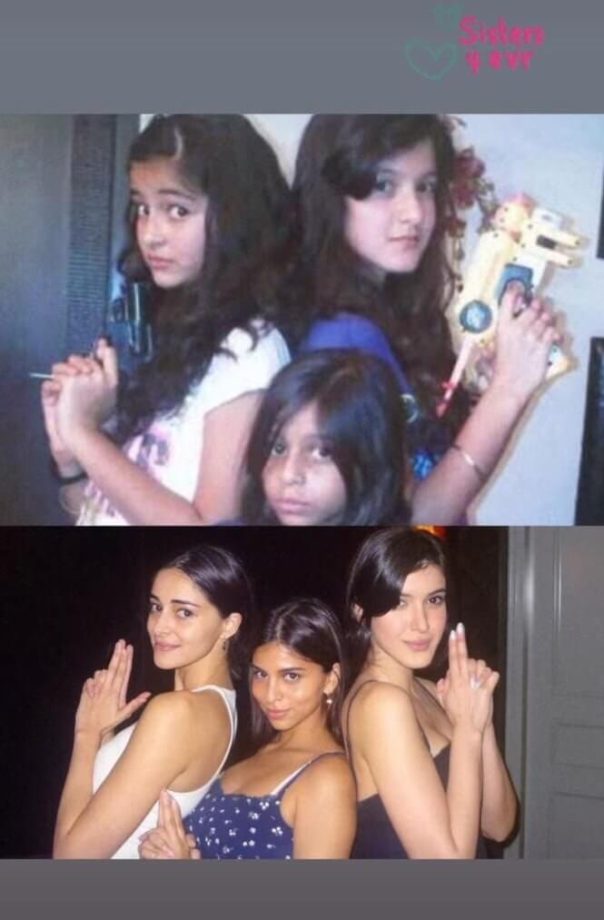 Ananya Panday, Suhana Khan, And Shanaya Kapoor Look Adorable Recreating Childhood Memories 819303