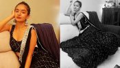 Anushka Sen uplifts the Eid fashion in embellished black lehenga choli, see pics