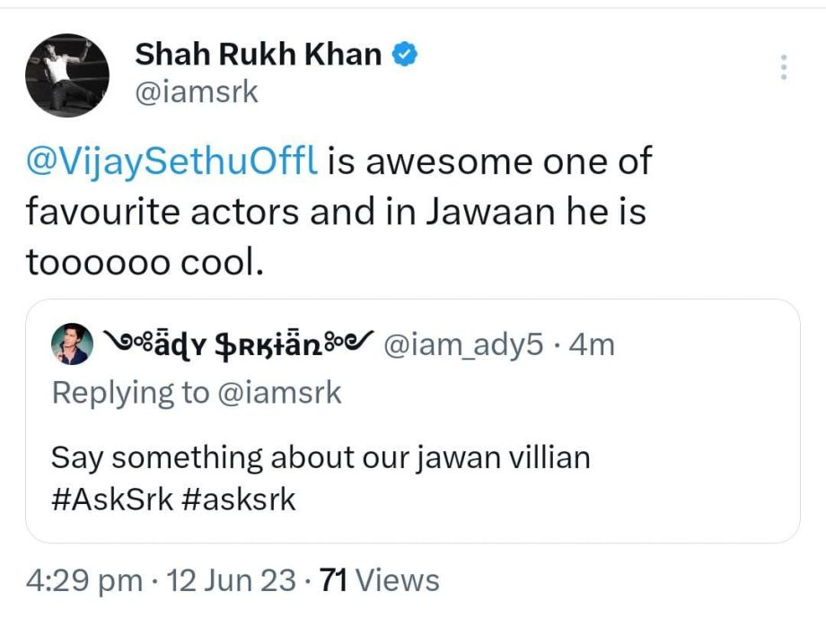#AskSRK: Shah Rukh Khan grabs headline again with his most unique replies, check out 815142