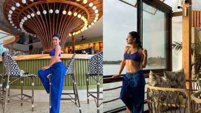 Avneet Kaur gets her summer body checked, looks ultra hot in blue crop top and joggers