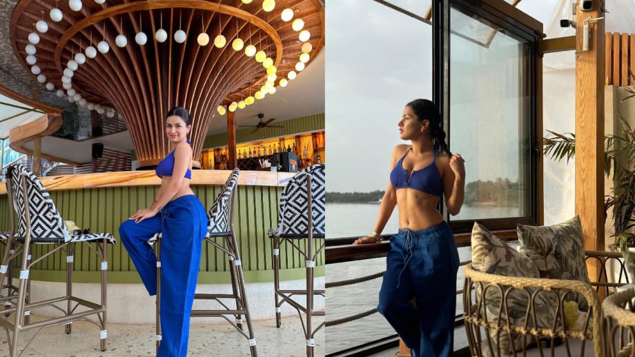 Avneet Kaur gets her summer body checked, looks ultra hot in blue crop top and joggers 817011