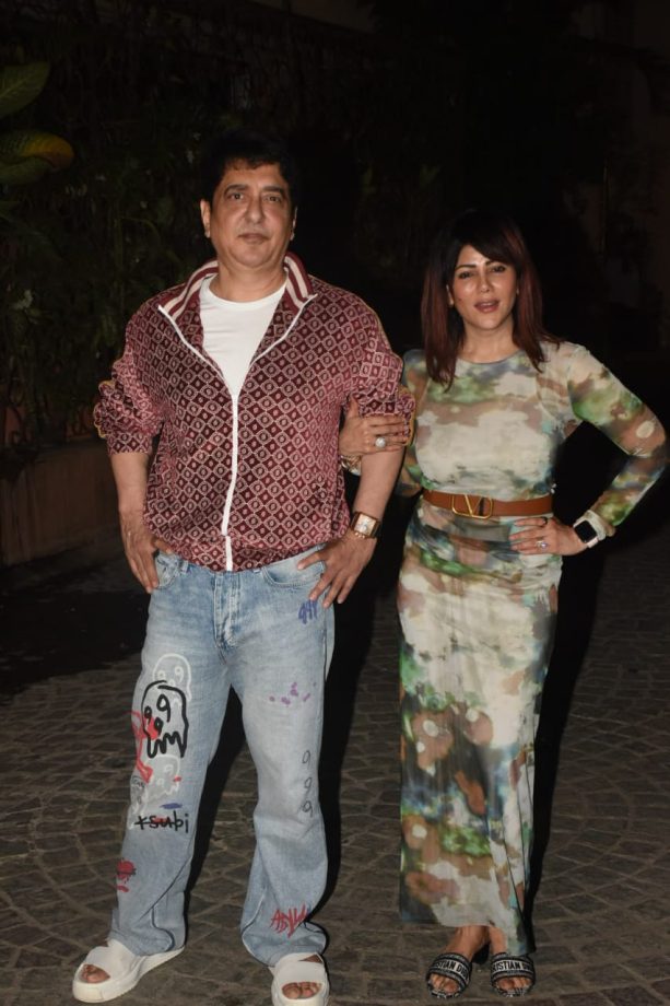 Celebrating the success of Satya Pem Ki Katha's trailer, the team gathered at Producer Sajid Nadiadwala's place 813099