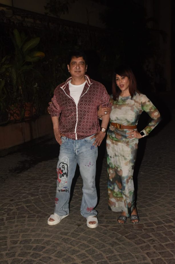 Celebrating the success of Satya Pem Ki Katha's trailer, the team gathered at Producer Sajid Nadiadwala's place 813100