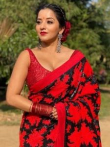 Monalisa Soaring Temperature With Her Glamour In Sarees