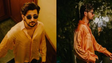 Darshan Raval takes the funk on the notch in satin orange shirt, see pics
