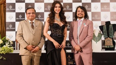 Disha Patani exudes radiance in black embellished corseted long gown