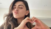 Gorgeous! Hansika Motwani turns glam bar on in casual chocolate hued t-shirt