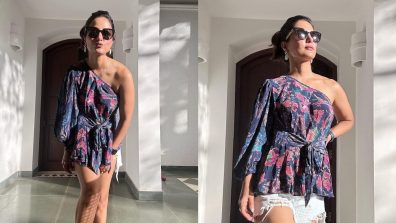 Hina Khan sizzles in one-shoulder bold outfit, rocks sunglass look like pro