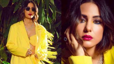 Hina Khan’s Goes Colorful In Yellow Pantsuit; Must-See Pics