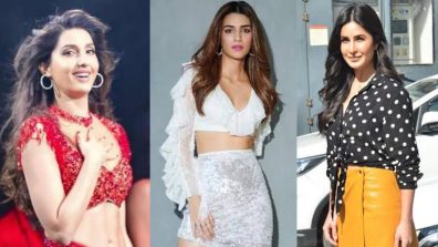 In Pics: Katrina Kaif, Kriti Sanon and Nora Fatehi in coloured skirts, a visual delight