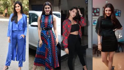 In Pics: Katrina Kaif, Kriti Sanon, Nora Fatehi and Kajal Aggarwal in stylish stilletos, a visual delight