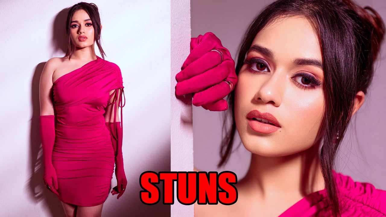 Jannat Zubair Mesmerizes Stunning Magenta Pink Dress 822310