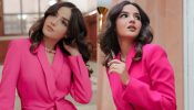 Jasmin Bhasin’s mesmerizing pink pantsuit is class apart