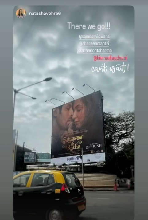 Kiara Advani-Kartik Aaryan starrer Satyaprem Ki Katha hoarding makes buzz in the city, check out 819617